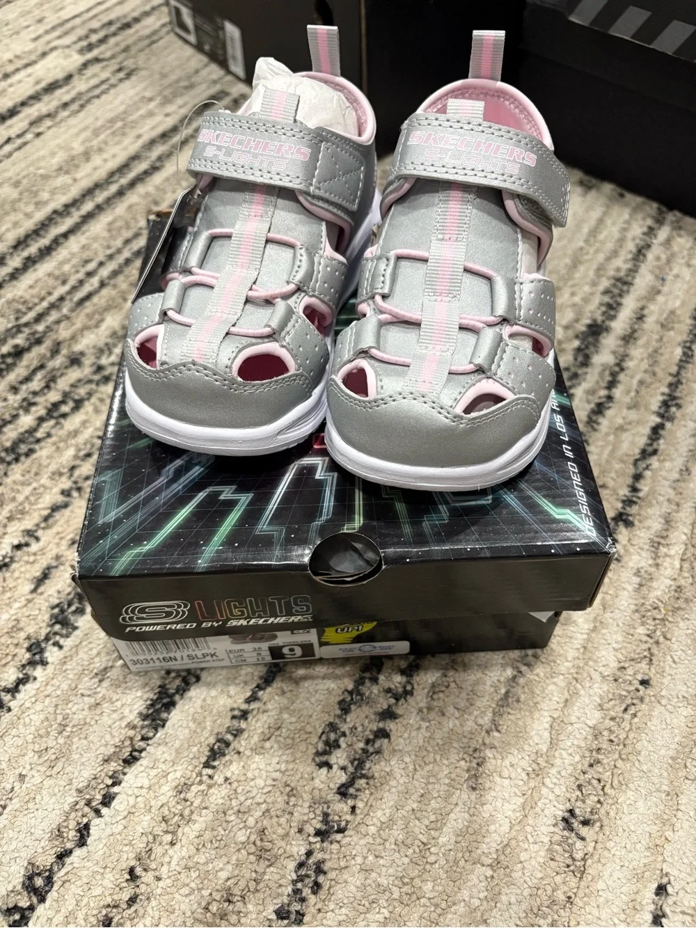 Sketcher Lights Sola Glow Toddler Sandals
